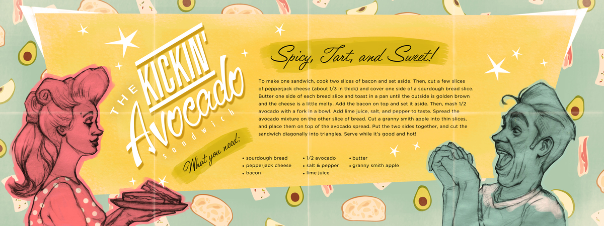 The Kickin' Avocado Sandwich by Marissa Schmidt