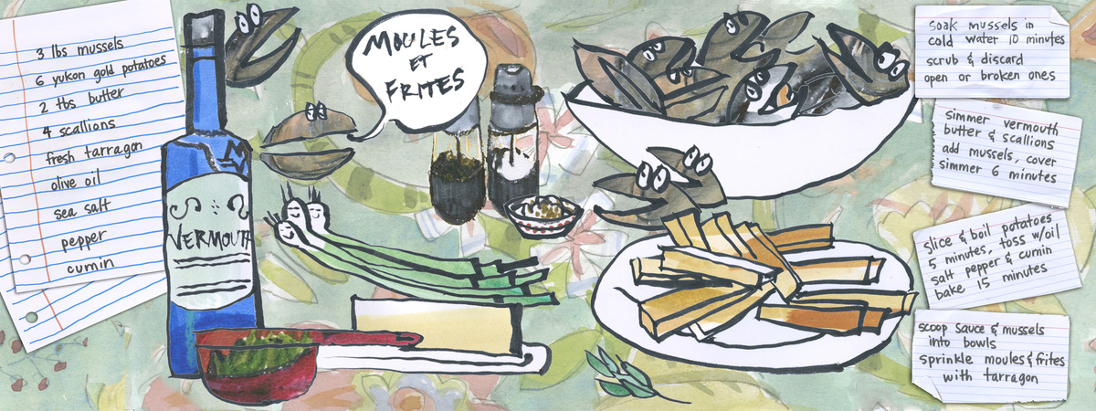 Moules Frites by Beth Castle Lovell