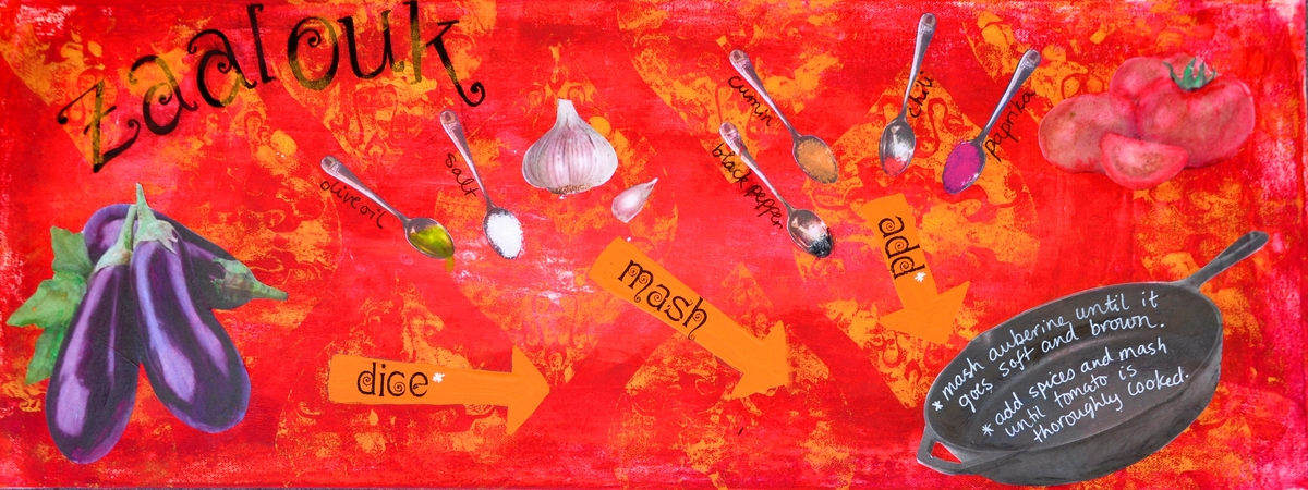 Zaalouk: Morocco Eggplant Salad by Jennie Devine