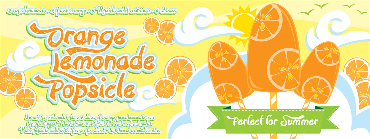 Orange Lemonade Popsicle by Benedicta Renee