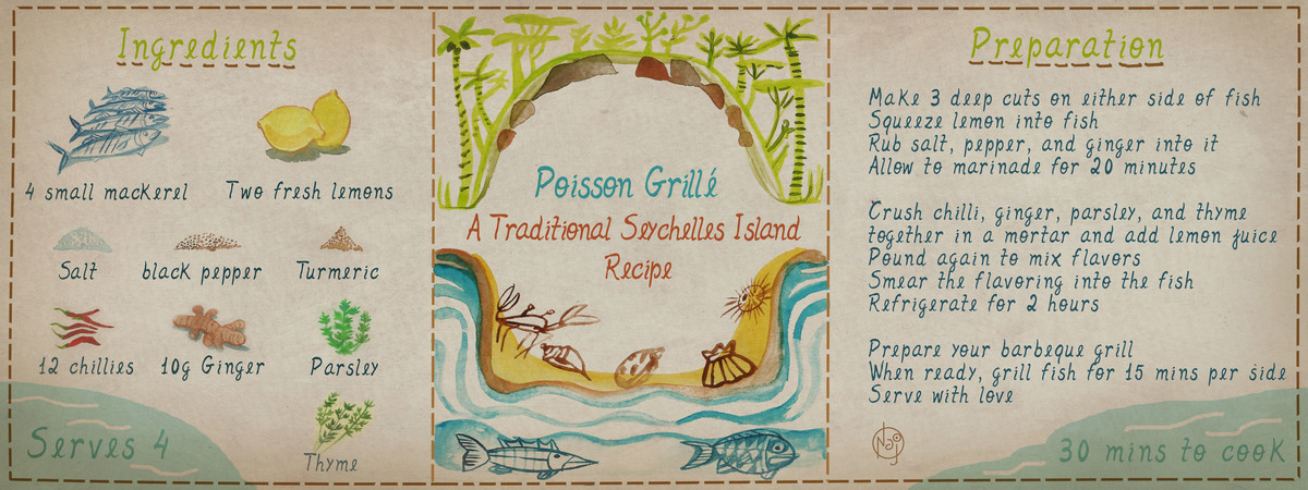 Poisson Grillé by Najma Pirani Rogers