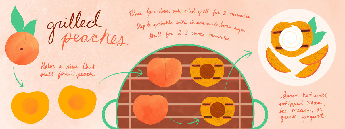 Grilled Peaches by Ashleigh Green