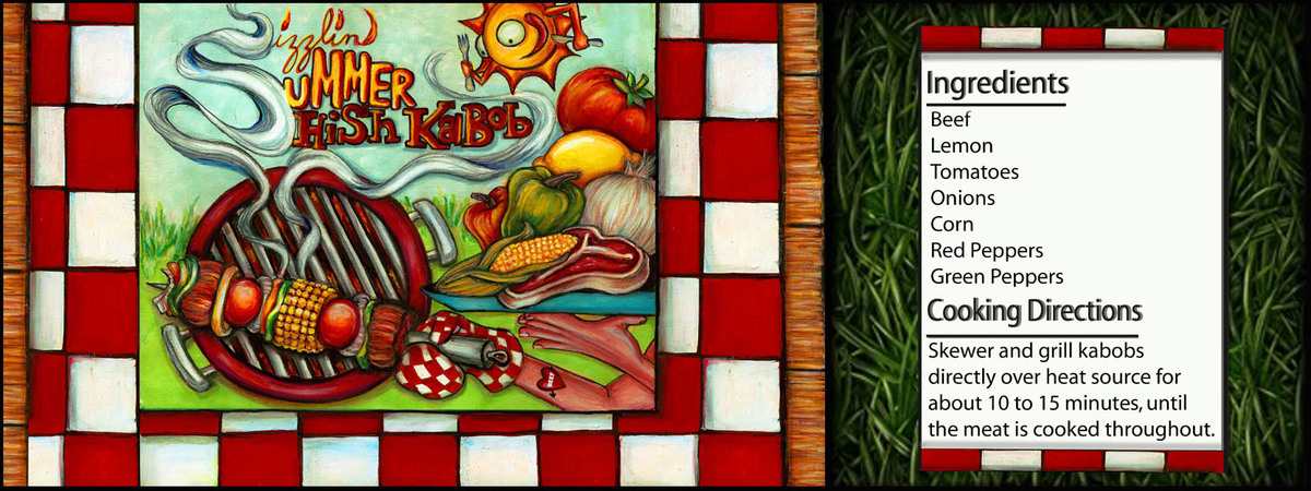 Sizzlin' Summer Shish Kabob by Stephanie Herrera