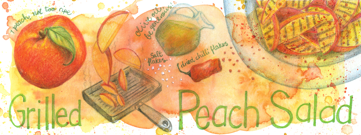 Grilled Peach Salad by Koosje Koene
