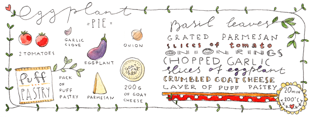 Eggplant Pie by Larisa Belyaeva
