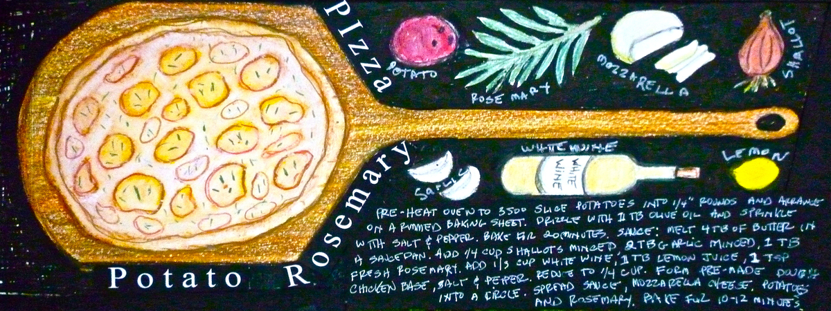 Rosemary Potato Pizza by Rene Bien