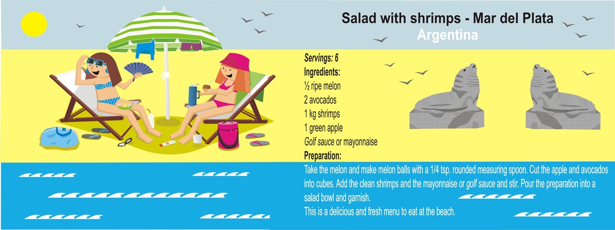 Salad with Shrimps - Mar del Plata - Argentina by María Belén De Rienzo