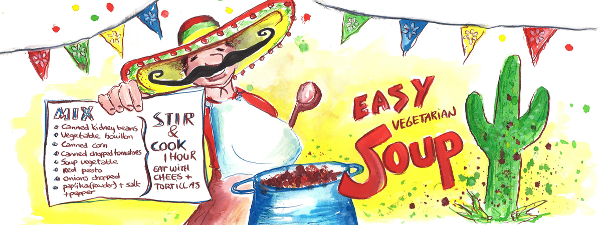 EASY vegetarian SOUP by Esther Koeman
