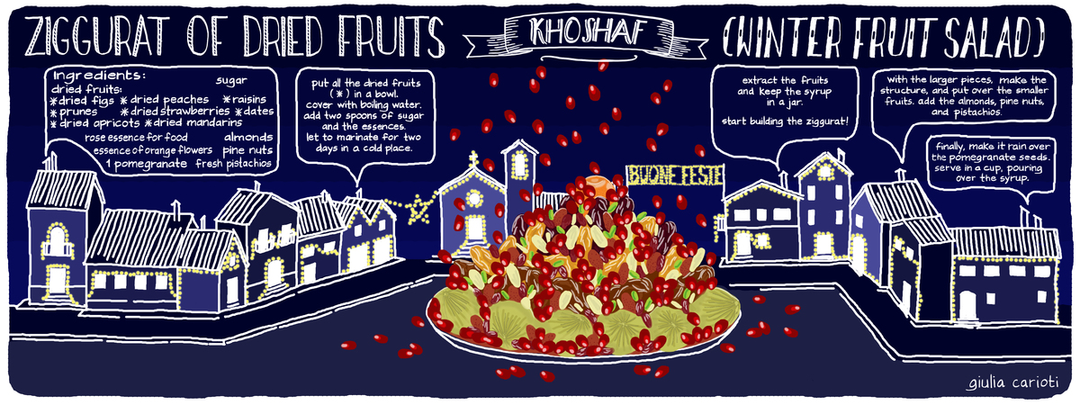 Ziggurat of Dried Fruits by Giulia Carioti