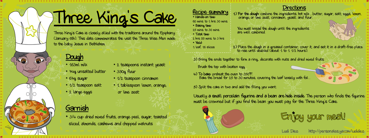 Three King's Cake by LUDI DIEZ