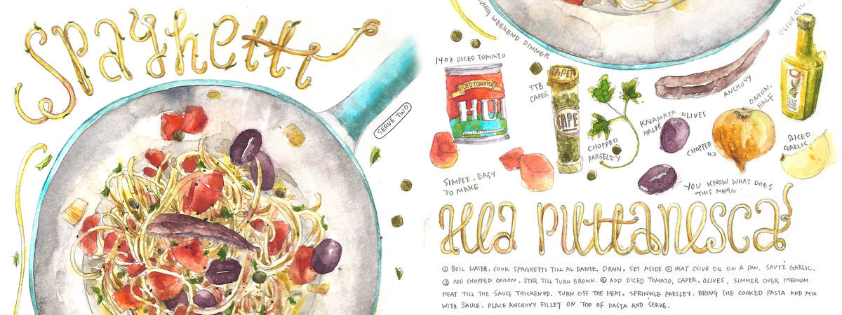 Spaghetti alla Puttanesca by Heegyum Kim