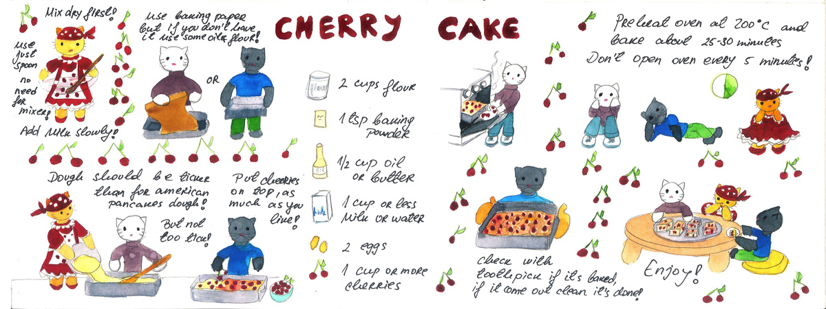 Cherry Cake by Gordana Zikic