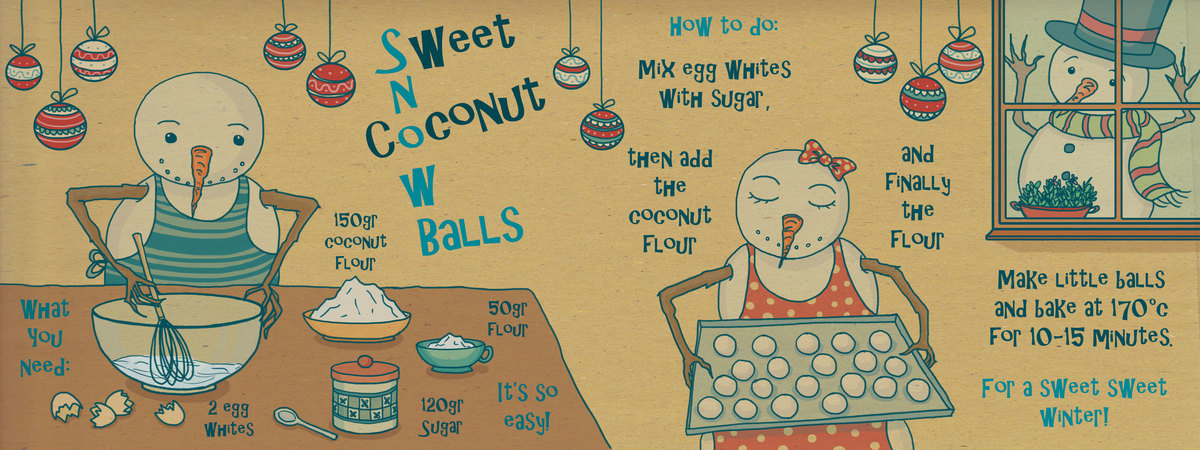 Sweet Coconut Snowballs by Sara Gitto