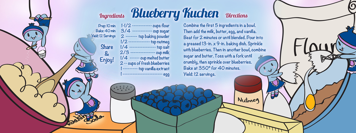 Blueberry Kuchen by Jaeryn Flanik