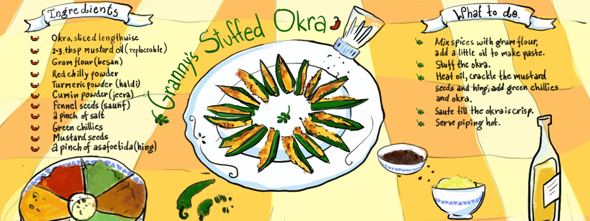 Granny's Stuffed Okra by Jagriti Khirwar