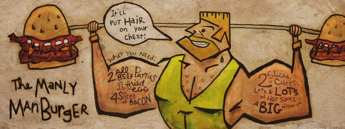The Manly Man Burger by Pete Freeman
