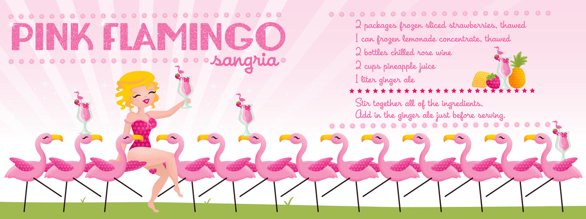 Pink Flamingo Sangria by Laura DeYoung