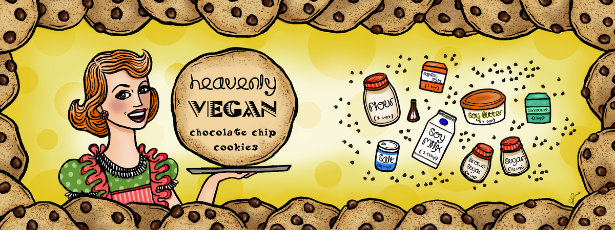 Heavenly Vegan Chocolate Chip Cookies by Jade Sheldon