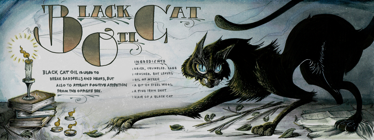 Black Cat Oil by Greg Martinis