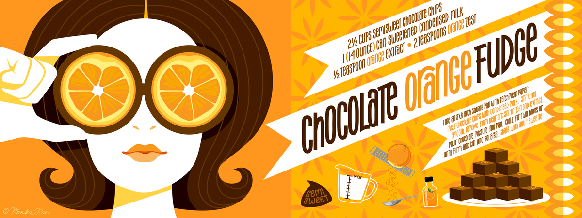 Chocolate Orange Fudge by Monika Roe