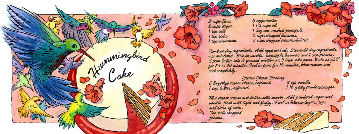 Hummingbird Cake by June Brigman