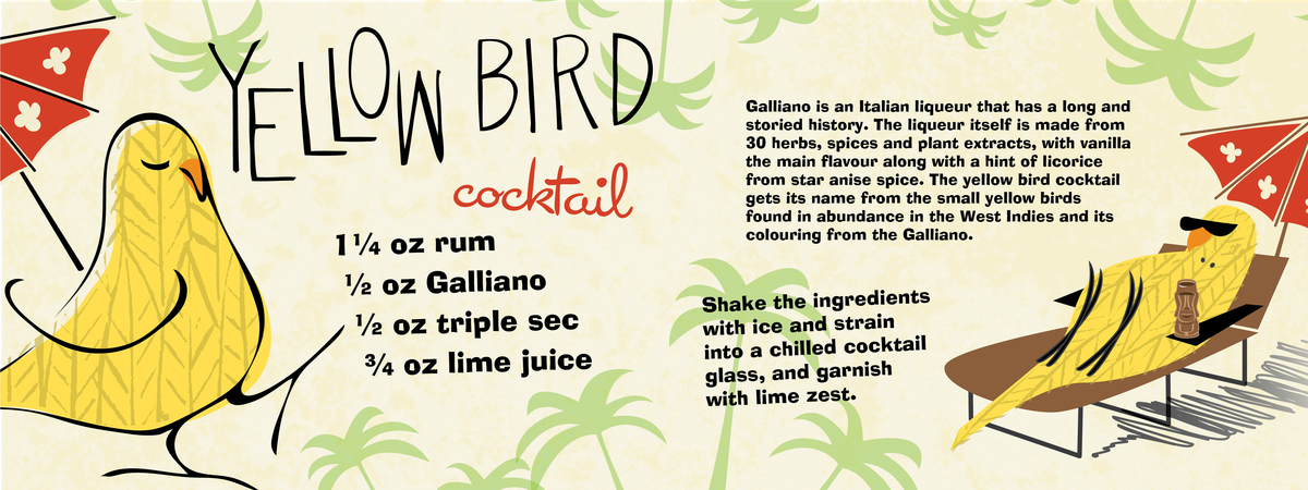 Yellow Bird Cocktail by Deb Trevitt