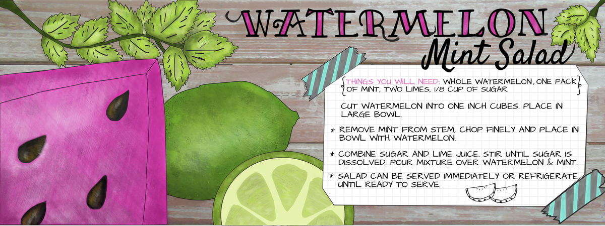 Watermelon Mint Salad by Tina Tschida