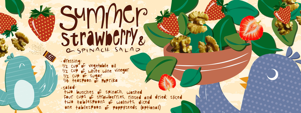 Summer Strawberry Salad by Emma Tomczak