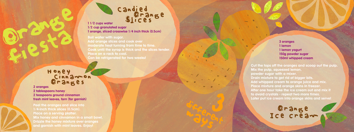Orange Party 3 Ways by Ewa O Neill