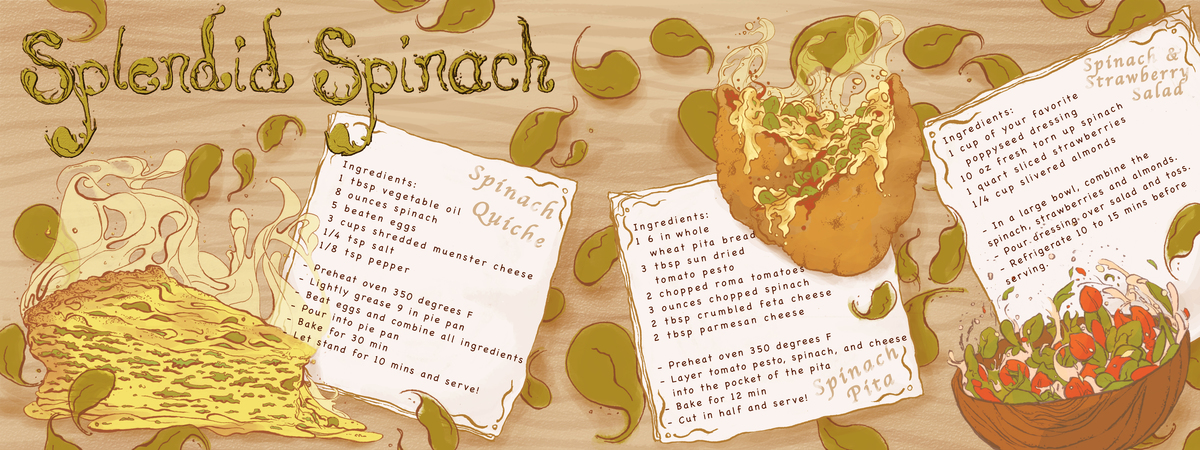 Splendid Spinach 3 Ways! by Melissa Marroquin