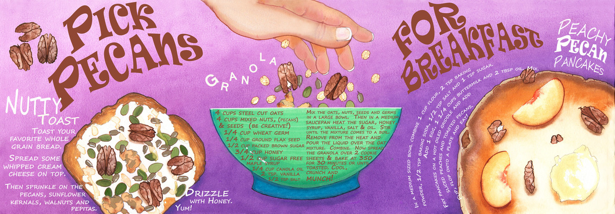 Pick Pecans For Breakfast by Sharon Wagner