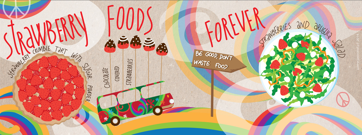 Strawberry Food Forever by Patrycja Wróbel