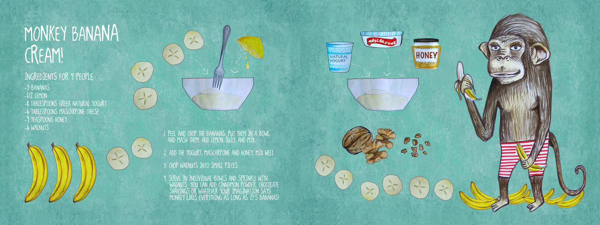 Monkey Banana Cream! by Daniela Garreton Garreton monkey 300