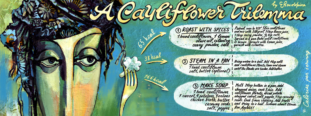 A Cauliflower Trilemma by Kate Zavolokina
