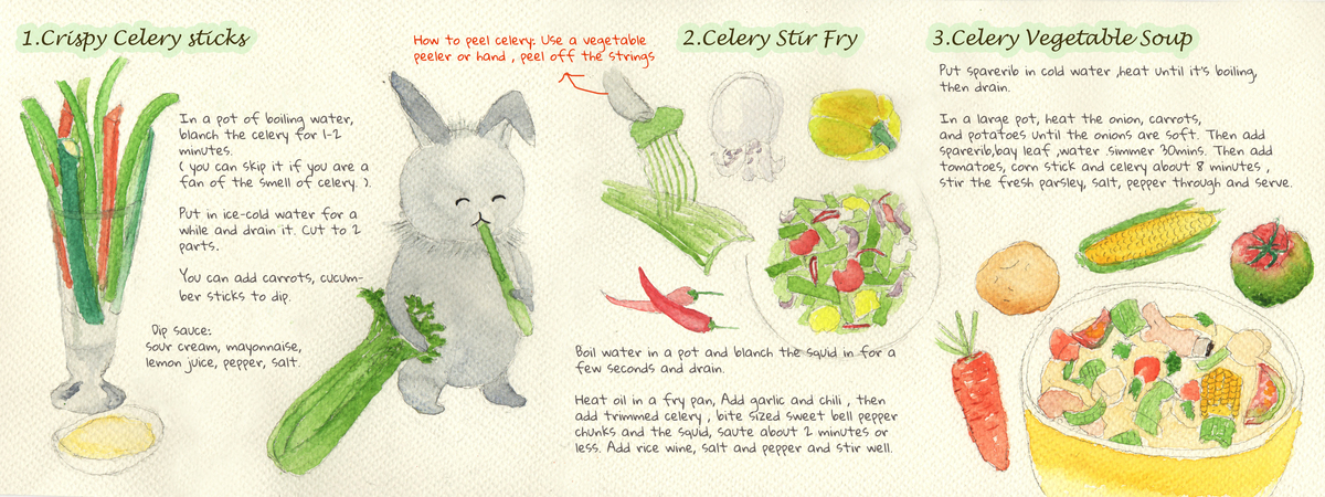 Mimi Rabbit's Celery by Ashley Yen