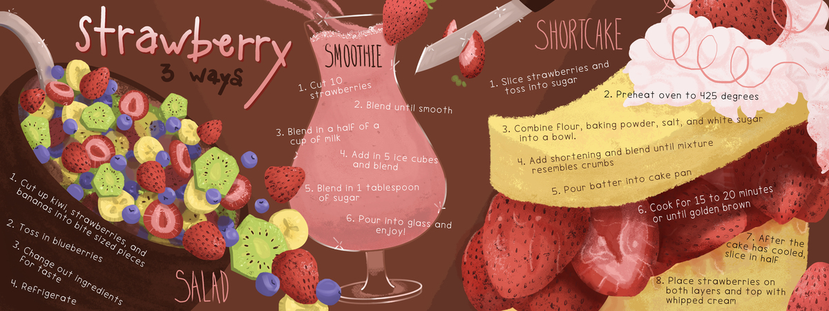 Strawberry 3 Ways by Laura Langston