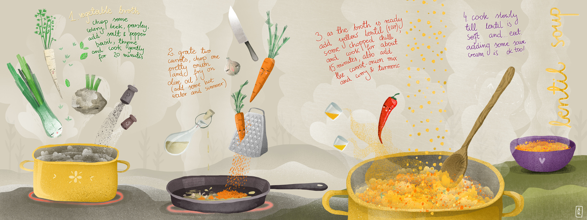 Lentil Soup by anna rudak
