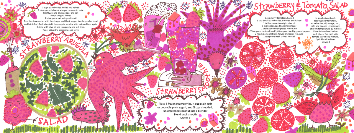 Strawberry Smooch x 3 by Brooke Albrecht