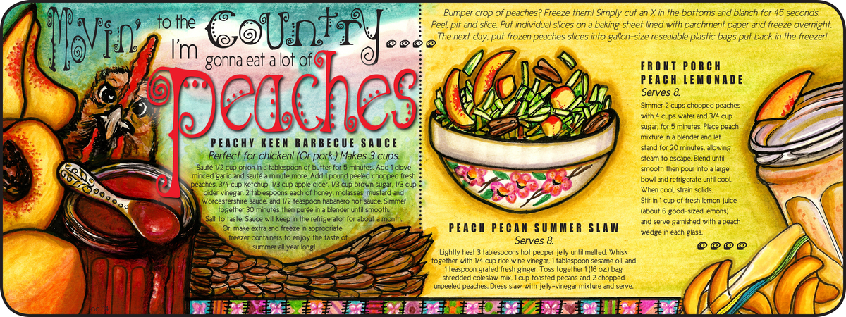 Movin' to the Country, I'm going to eat PEACHES 3 Ways! by Lonesome Road Studio