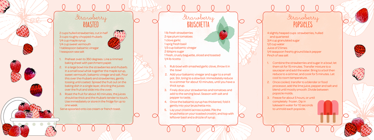 Strawberries 3 Ways by Jennifer Reynolds