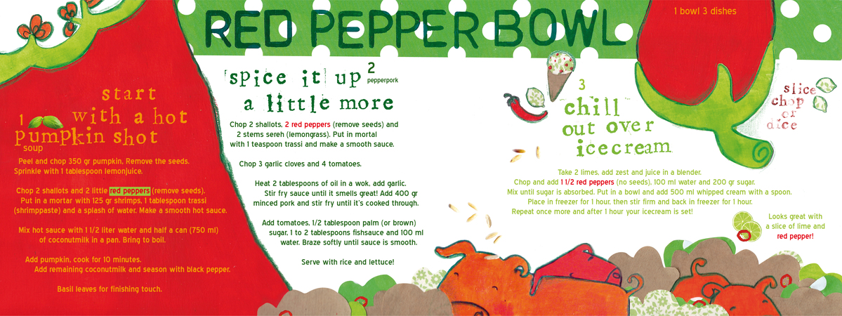 Red Pepper Bowl by Marloes van den Berg