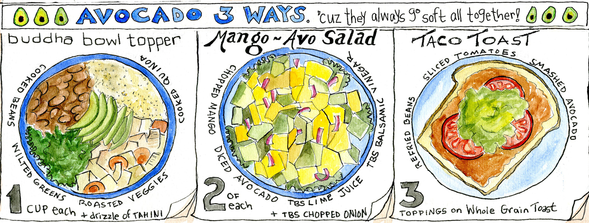 Save an Avocado! Or three! by Caroline Jones