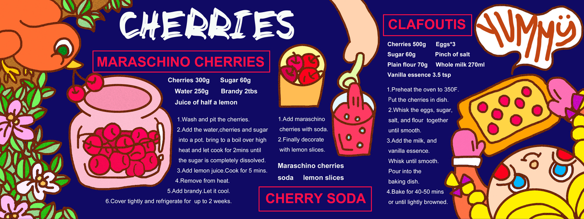 Merry Cherries by Emily Chen