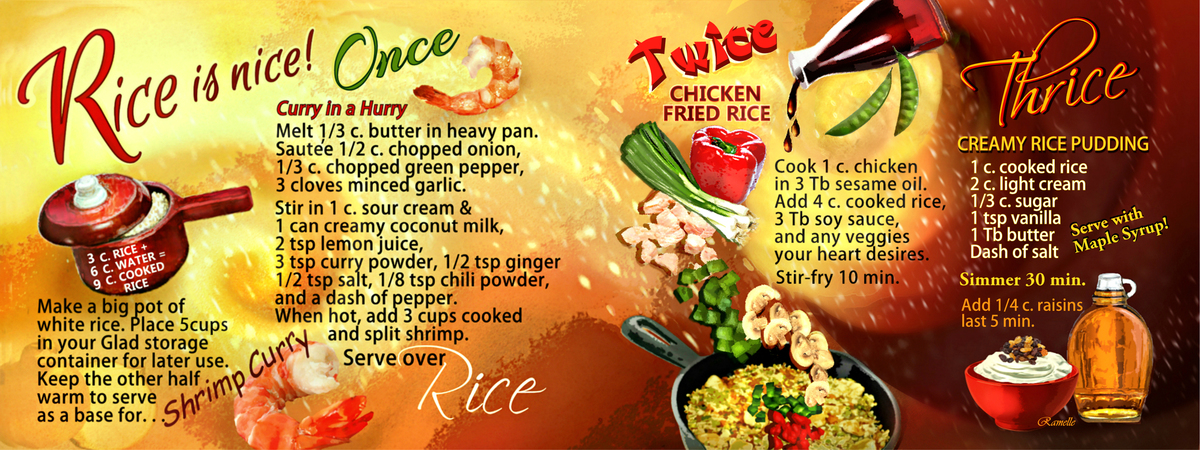 Rice is Nice~ Once, Twice, Thrice! by Ramelle Richardson