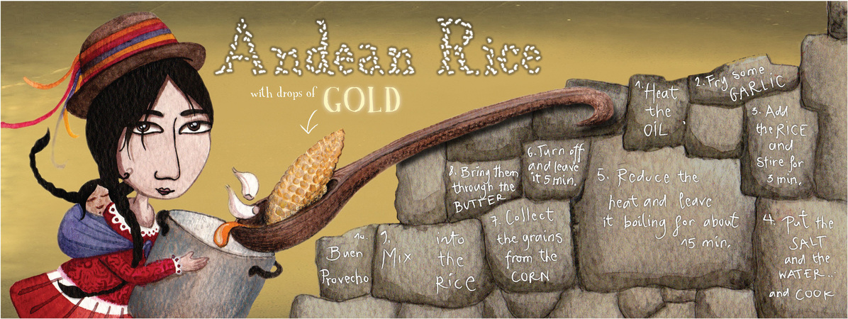 Andean Rice with Drops of Gold by Kathy De Wit