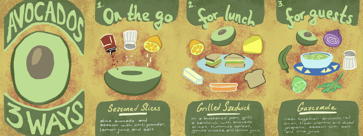 Avocados 3 Ways by Sarah Greenlaw