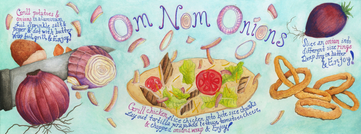 Om Nom Onions by Stephanie Briscoe