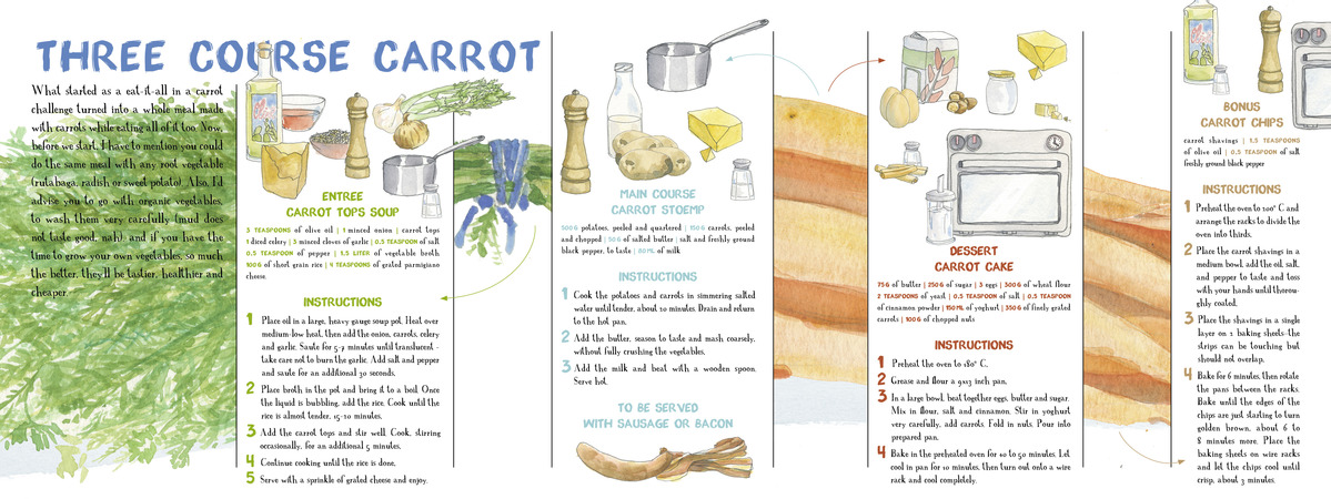 Three Course Carrot by Philippe Debongnie