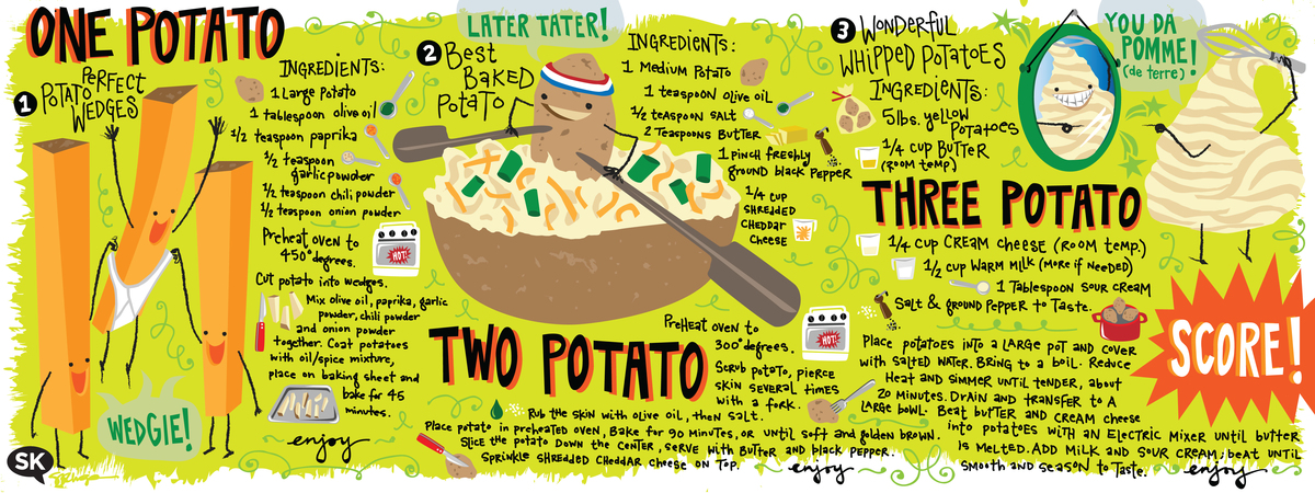 One Potato, Two Potato, Three Potato, SCORE! by Samarra Khaja