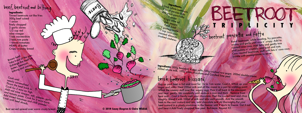 Beetroot Triplicity by Claire Wildish